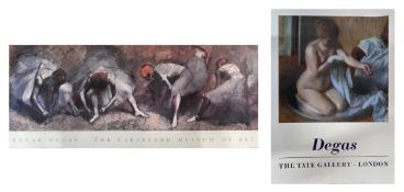 AFTER EDGAR DEGAS - WOMAN IN A TUB & FRIEZE OF DANCERS POSTERS