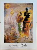 FIVE VINTAGE SALVADOR DALI GALLERY POSTERS