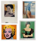 FOUR ASSORTED VINTAGE POSTERS - ANDY WARHOL/MAGRITTE/NAGEL