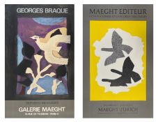 GEORGE BRAQUE (1882-1963) - TWO GALERIE MAEGHT POSTERS