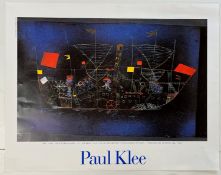 AFTER PAUL KLEE - GALLERY POSTER WITH ' ABENTEURER-SCHIFF '
