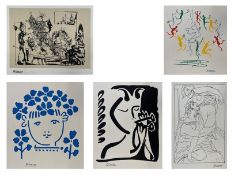 FIVE LITHOGRAPHS ON PAPER AFTER PABLO PICASSO