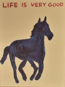 DAVID SHRIGLEY - ' LIFE IS VERY GOOD ' LITHOGRAPH ON PAPER