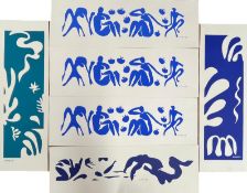 SIX VINTAGE LITHOGRAPHS ON PAPER AFTER HENRI MATISSE