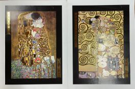 GUSTAV KLIMT - FULFILLMENT AND THE KISS POSTERS