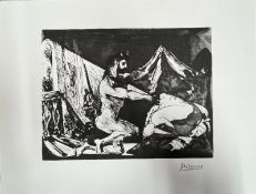 AFTER PABLO PICASSO - FAUN UNVEILING SLEEPING GIRL