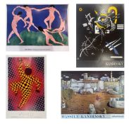 VICTOR VASARELY/WASSILY KANDISKEY/H. MATISSE - POSTERS (4)