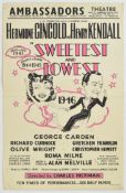 1940S THEATRE POSTER – SWEETEST & LOWEST - AMBASSADORS THEATRE