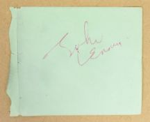 THE BEATLES - JOHN LENNON (1940-1980) - AUTOGRAPHED ALBUM PAGE