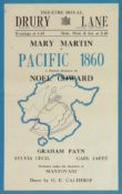 1940S THEATRE POSTER - PACIFIC 1860 - NOEL COWARD - DRURY LANE
