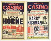 1940S THEATRE POSTERS - VARIETY SHOWS – LONDON CASINO THEATRE