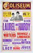 1940S THEATRE POSTER - COLISEUM - LAUREL & HARDY