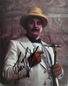 SIR DAVID SUCHET - POIROT - AUTOGRAPHED 8X10