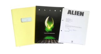 ALIEN (1979) - ORIGINAL REVISED DRAFT SCREENPLAY & OTHER ITEMS