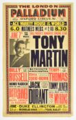 1940S THEATRE POSTER – TONY MARTIN - THE LONDON PALLADIUM