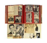 ELVIS PRESLEY - TWO VINTAGE 1950S SCRAP ALBUMS