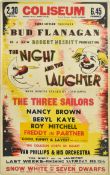 1940S THEATRE POSTER – THE NIGHT & THE LAUGHTER - LONDON COLISEUM
