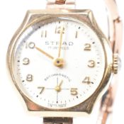 STRAD GOLD TONE METAL LADIES COCKTAIL WRISTWATCH