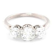 PLATINUM & DIAMOND TRILOGY RING