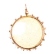 HALLMARKED 9CT GOLD PHOTO WINDOW LOCKET PENDANT