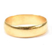 HALLMARKED 18CT GOLD BAND RING