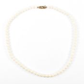 9CT GOLD CULTURED PEARL NECKLACE
