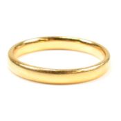 HALLMARKED 22CT GOLD BAND RING