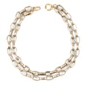 GOLD TWO STRAND CHAIN BRACELET AF