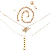 COLLECTION OF 9CT GOLD JEWELLERY FRAGMENTS AF