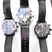 THREE THOMAS EARNSHAW GENTLEMAN'S WRISTWATCHES