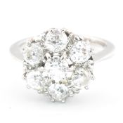 PLATINUM & DIAMOND SEVEN STONE CLUSTER RING