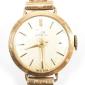 HALLMARKED 9CT GOLD VALEX INCABLOC WATCH FRAGMENT AF