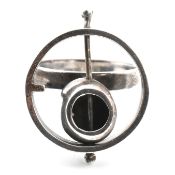 MID CENTURY MODERNIST 800 SILVER RING