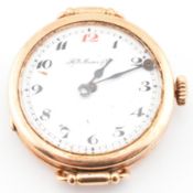 HENRY MOSER & CIE SWISS 14K GOLD WRISTWATCH - ST PETERSBURG
