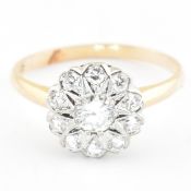 GOLD & DIAMOND CLUSTER RING