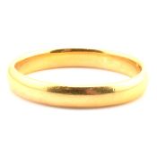 GEORGE V HALLMARKED 22CT GOLD BAND RING