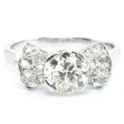 PLATINUM ART DECO DIAMOND RING