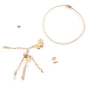 COLLECTION OF 9CT GOLD JEWELLERY & FRAGMENTS AF