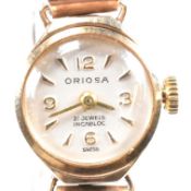 HALLMARKED 9CT GOLD ORIOSA LADIES WRISTWATCH