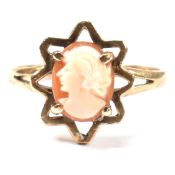 HALLMARKED 9CT GOLD CAMEO RING