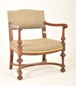 19TH CENTURY VICTORIAN CHILD'S CRINOLINE STRETCHER ARMCHAIR