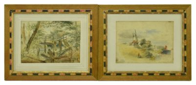 HAROLD ARTHUR BURKE (1852) - PAIR OF WATERCOLOUR PAINTINGS