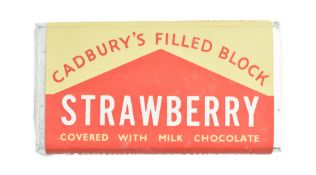 VINTAGE CHOCOLATE DUMMY BAR - MID CENTURY CADBURY'S BAR