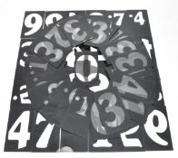 COLLECTION OF VINTAGE 1970S PERSPEX PETROL STATION NUMBERS