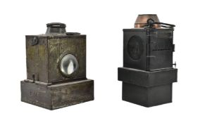 RAILWAYANA - TWO EARLY 20TH CENTURY RAILWAY LAMPS