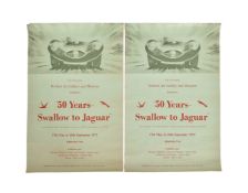 MOTOR RACING - VINTAGE JAGUAR EXHIBITION ADVERTISING POSTER