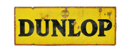20TH CENTYRY DUNLOP POINT OF SALE ADVERTISING ENAMEL SIGN