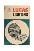 MID CENTURY LUCAS LIGHTING PICTORIAL SHOWCARDS
