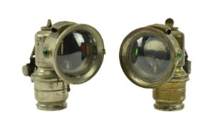 JOSEPH LUCAS - TWO VINTAGE CALCIA CLUB MOTORING LAMPS