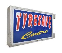 LARGE 20TH CENTURY 1970S DOUBLE SIDED GARAGE LIGHT BOX